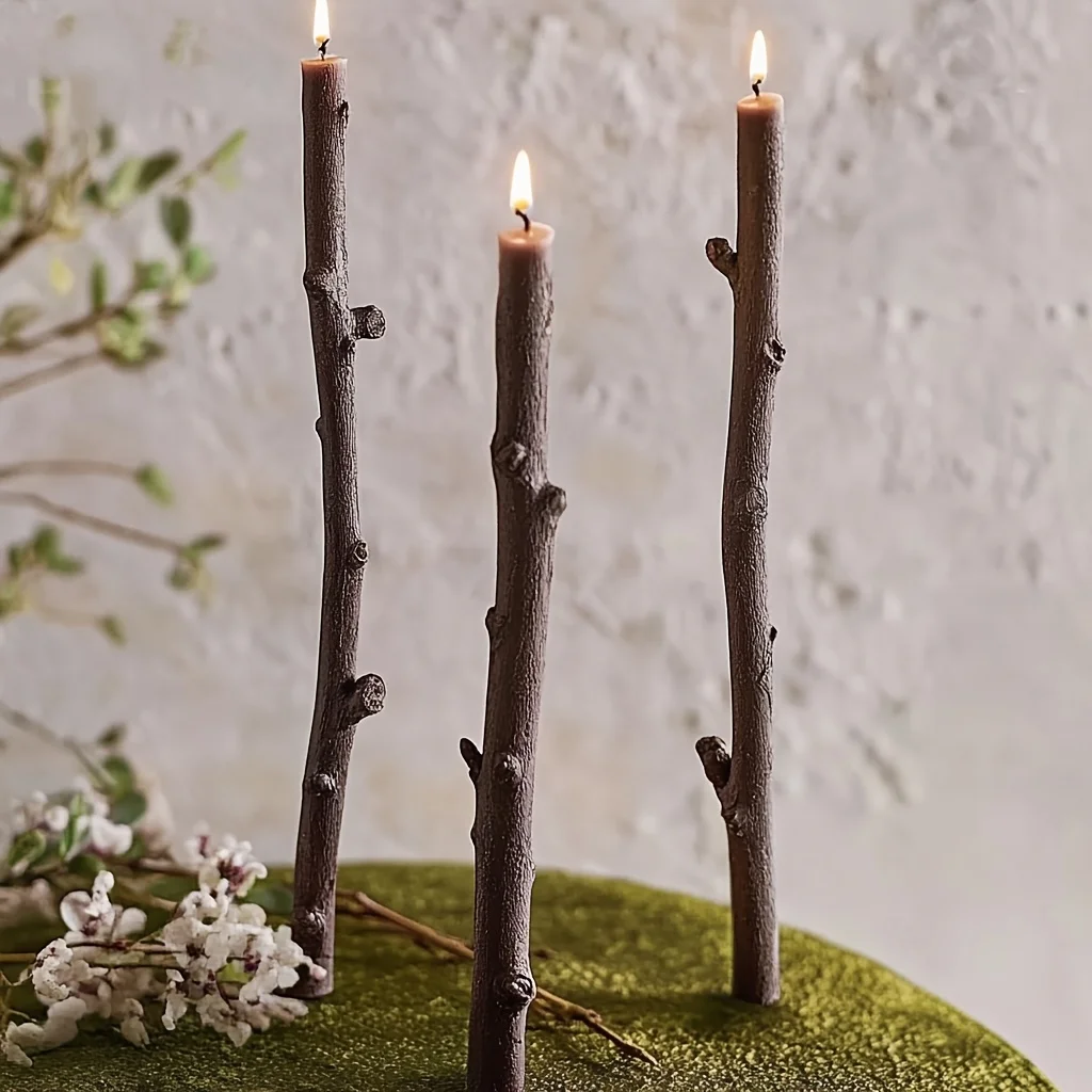 Candle Making Diy Kit - Cetakan Silikon Bentuk Cabang Pohon Panjang