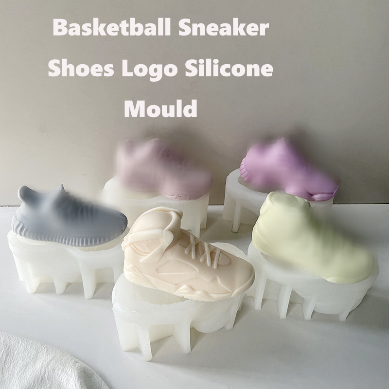 Candle Making Jug - Cetakan silikon Sneaker untuk lilin, Logo