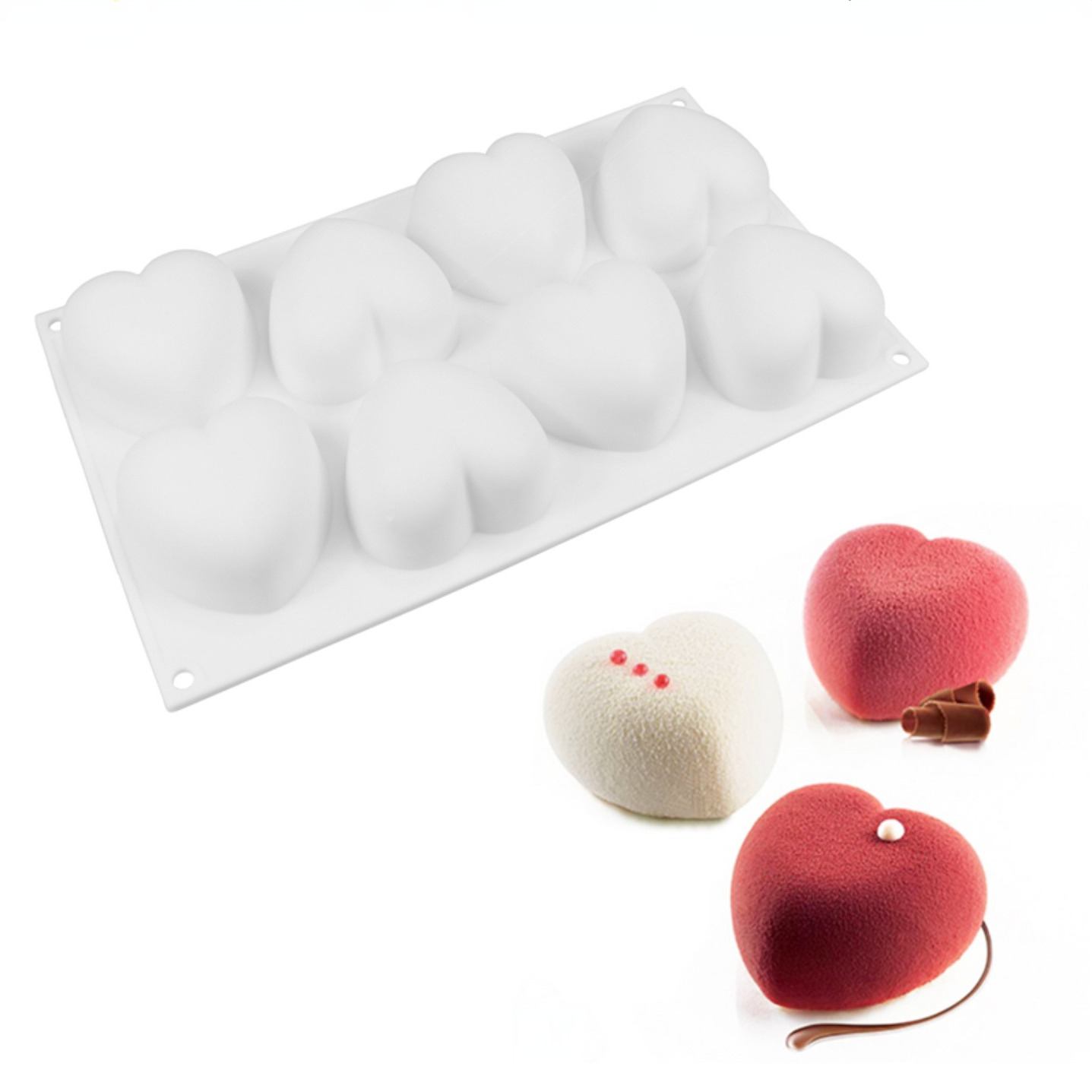 Candle Making Kit - Love Heart cetakan sabun silikon buatan