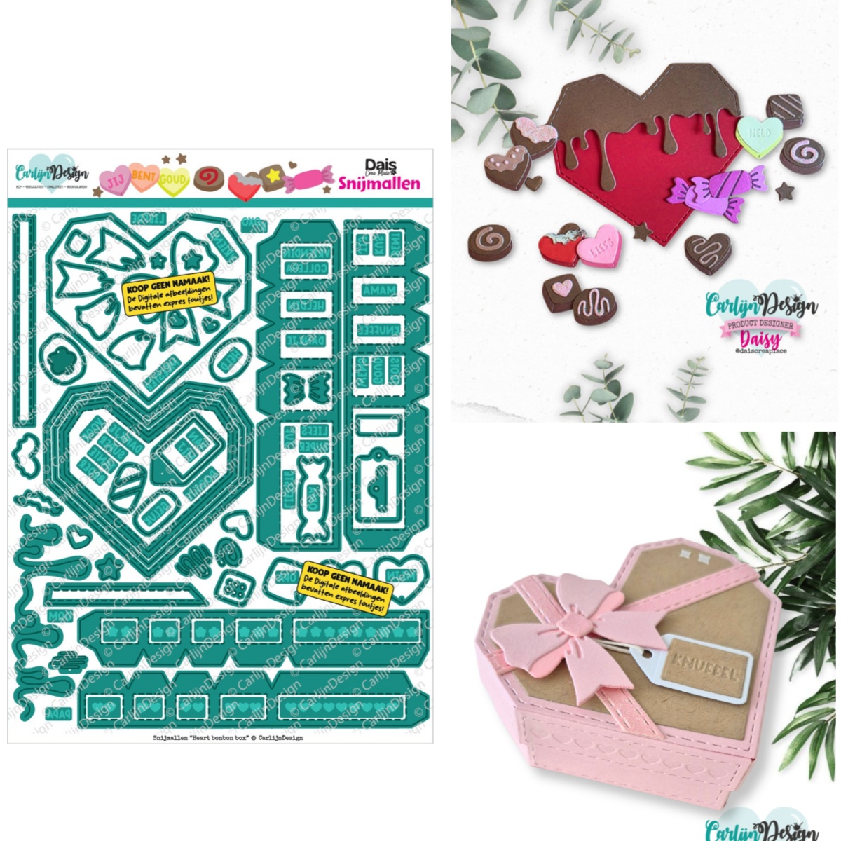 Candle Making And Perfume - Kotak Bonbon Hati Unicorn Choco Cadeau
