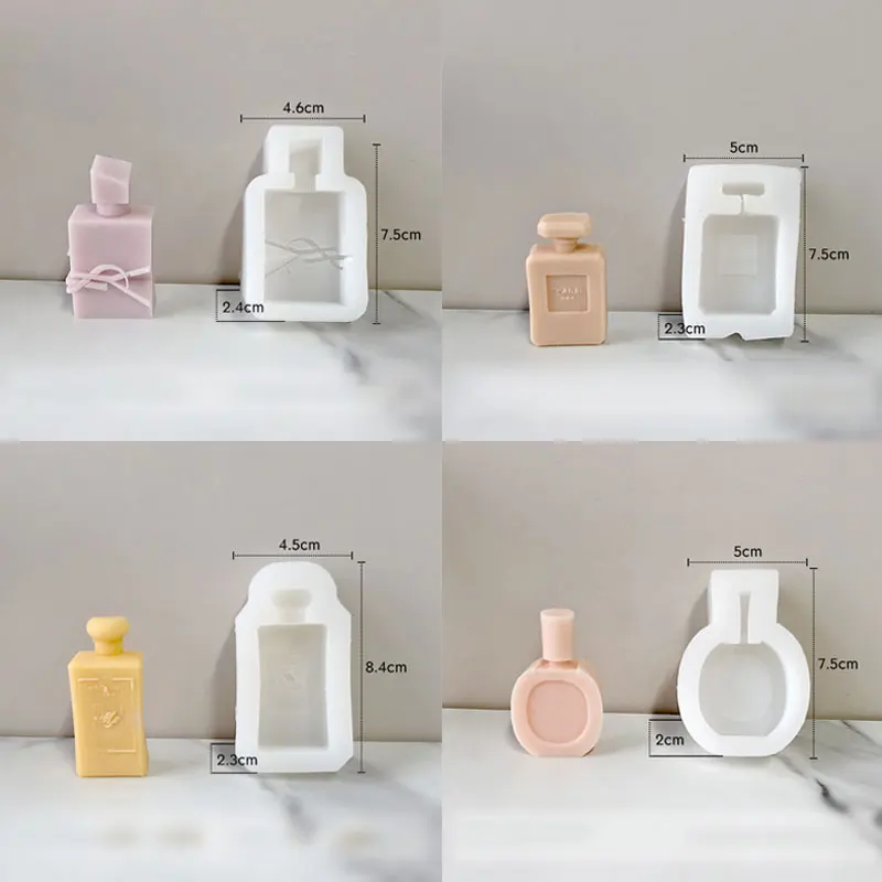 Candle Making And Perfume - 2 Buah Cetakan Kue Silikon Botol