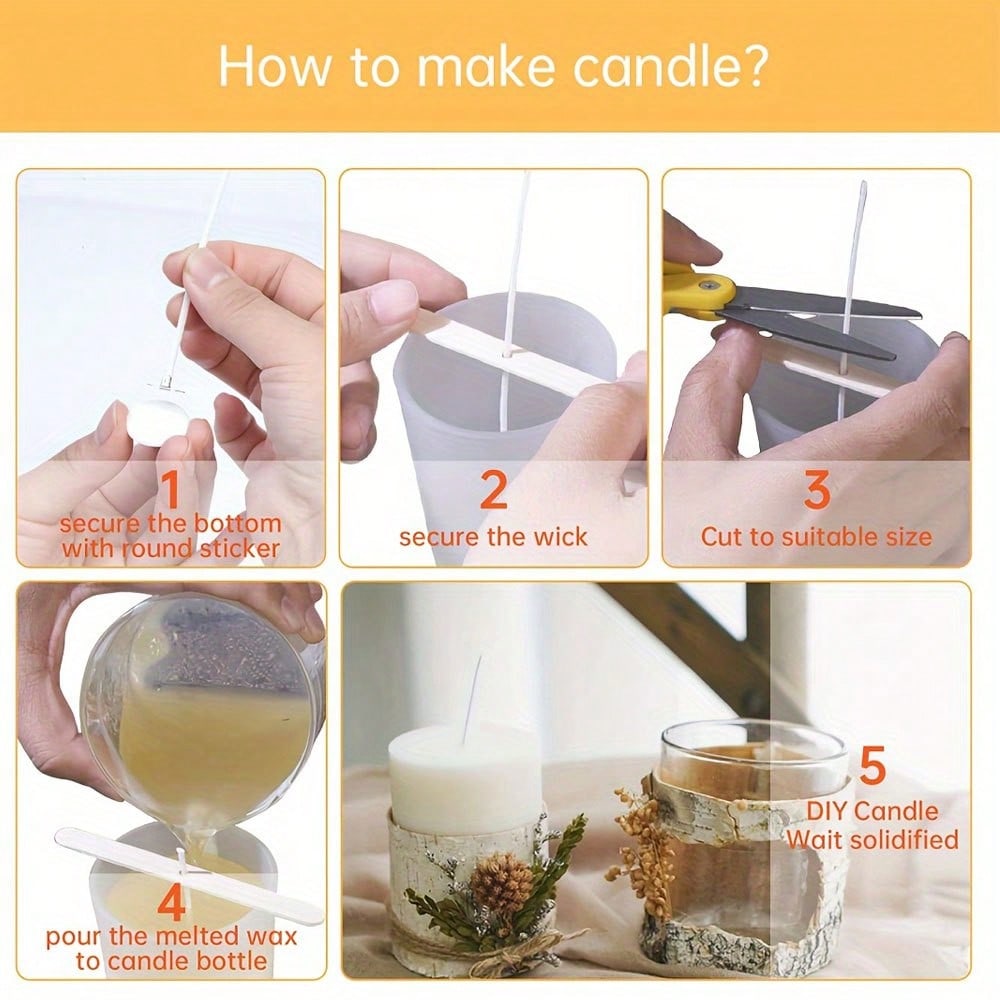 5/10/20/30/50pcs Penyangga Sum - Candle Making Diy Kit ulasan dan harga