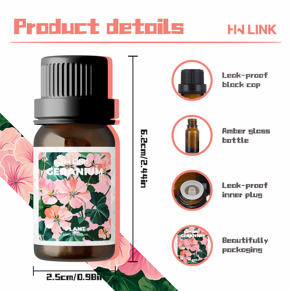 Minyak Esensial Geranium 10ml  - Candle Making Oils ulasan dan harga